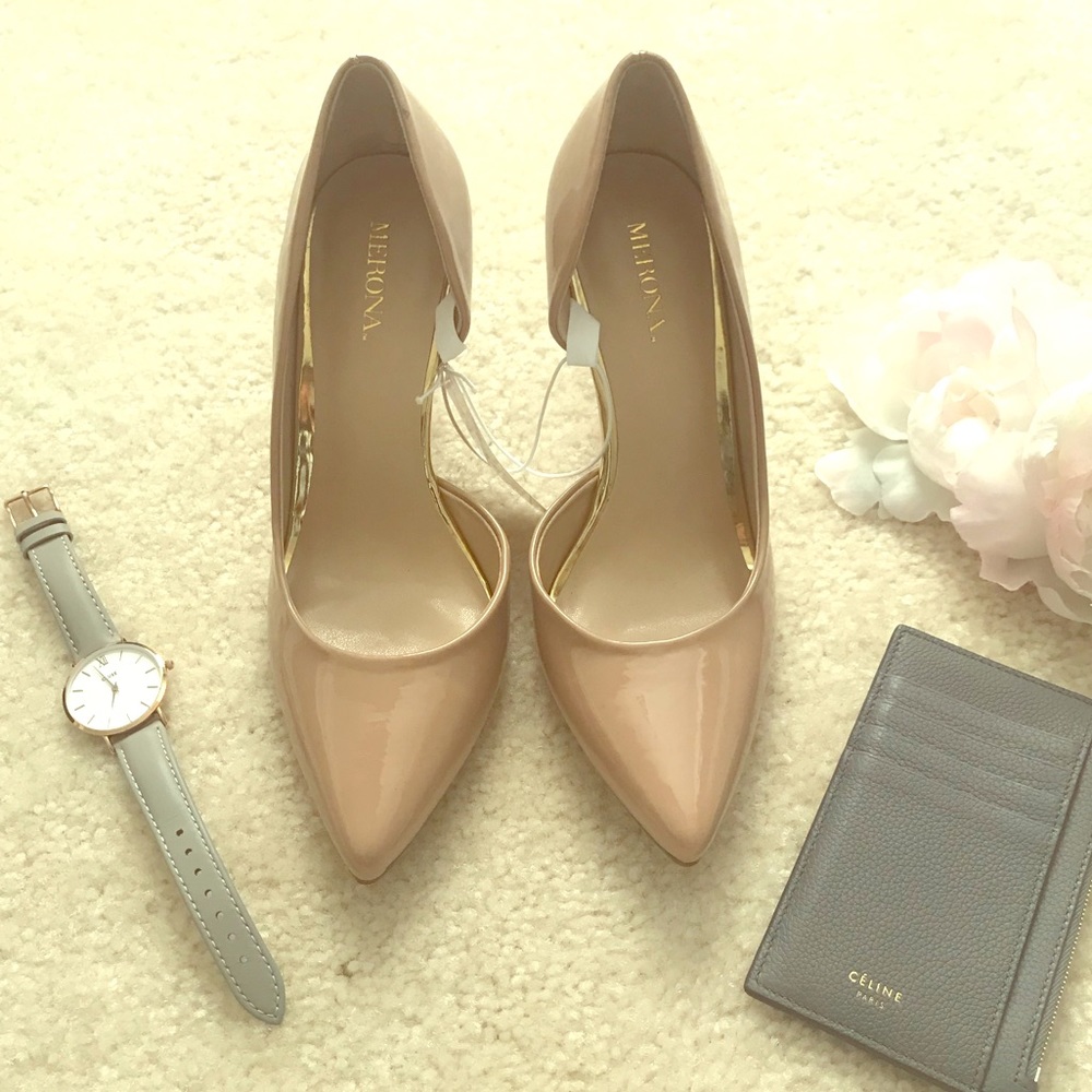 Target Merona Nude Pointed Toe Pumps 5.5